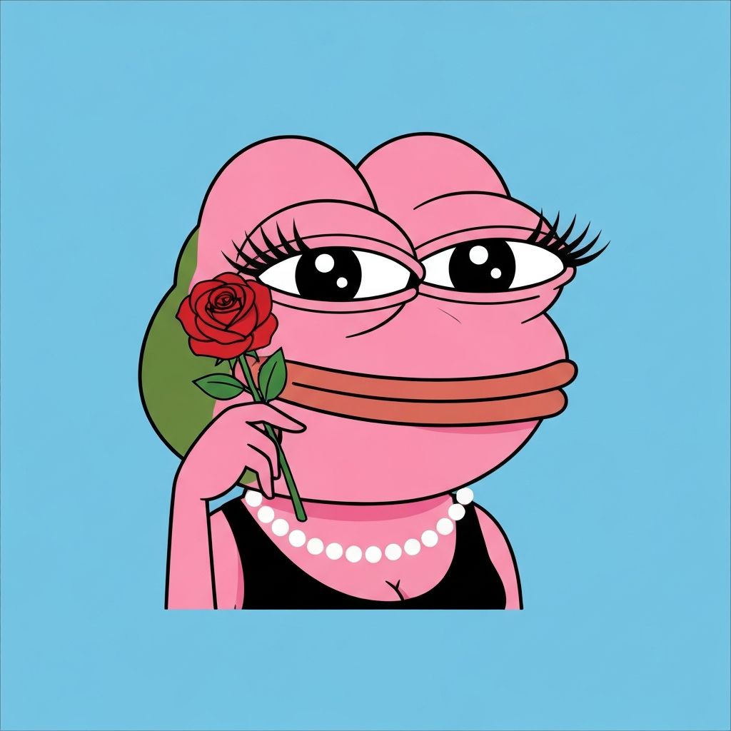 Madame holding a single red rose